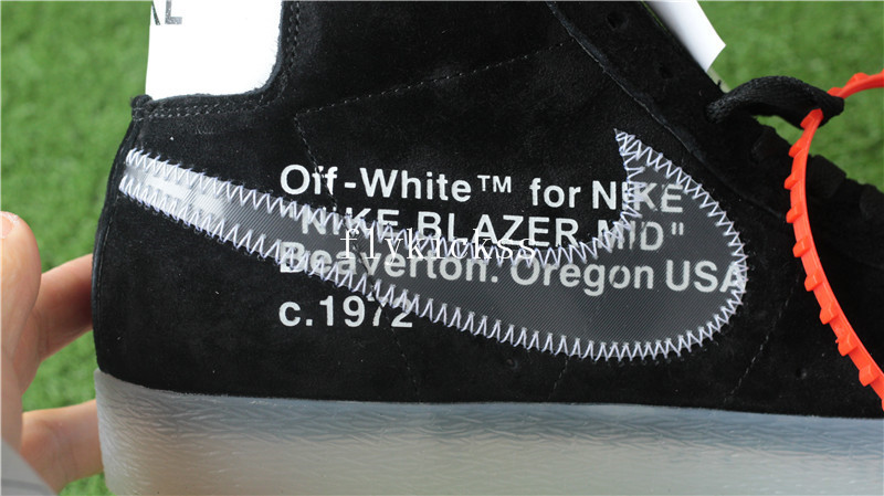 Off White Nike Blazer Mid Black